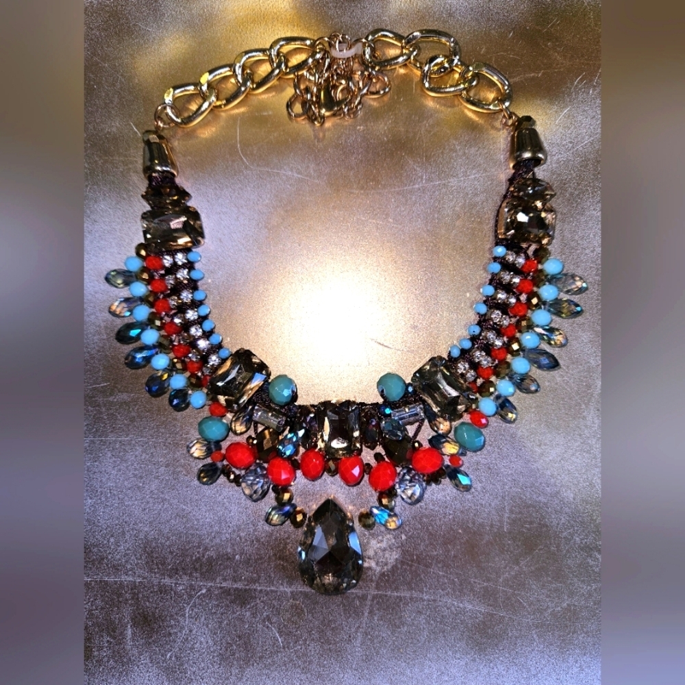 Elegant Multicolor Statement Necklace